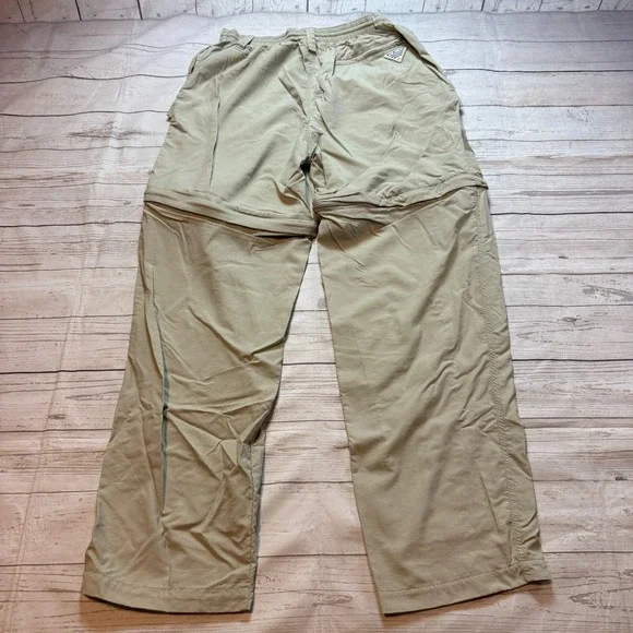 Columbia Beige Khaki Convertible Casual Performance Pants‎ Shorts Men's Size L - Picture 14 of 15